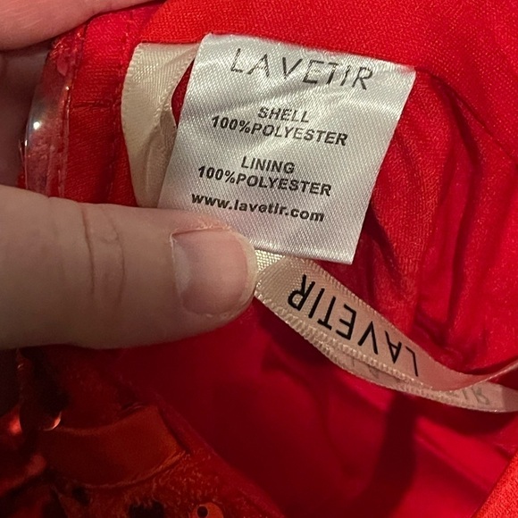 Lavetir NWT red sequin formal prom wedding Valentine’s Day date dress - Picture 5 of 8